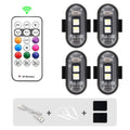 Wireless Remote Control LED Strobe Light for Car Auto Motorcycle Bike Drone Scooter Anti-collision Warning Lamp Flash Indicator